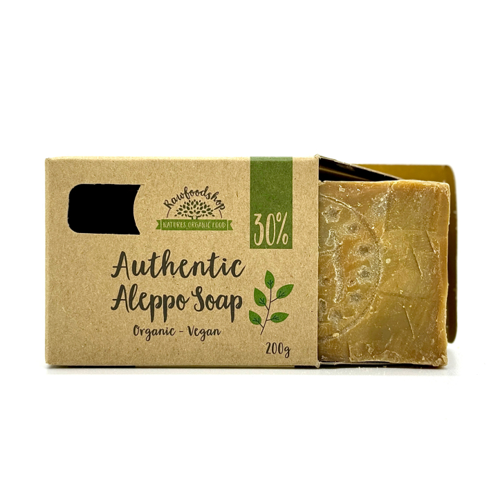 Alepposæbe Laurbærolie 30% ØKO 200g i gruppen Hud & Krop / Krop / Showergel hos Rawfoodshop Scandinavia AB (KNNBEC4)
