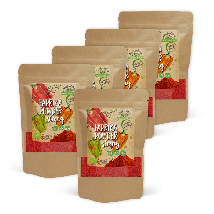Paprikapulver Stærk ØKO 50g x 5 pakker i gruppen Råvarer & Drikke / Spisekammer / Krydderier & Salt hos Rawfoodshop Scandinavia AB (KRY103-SET5)