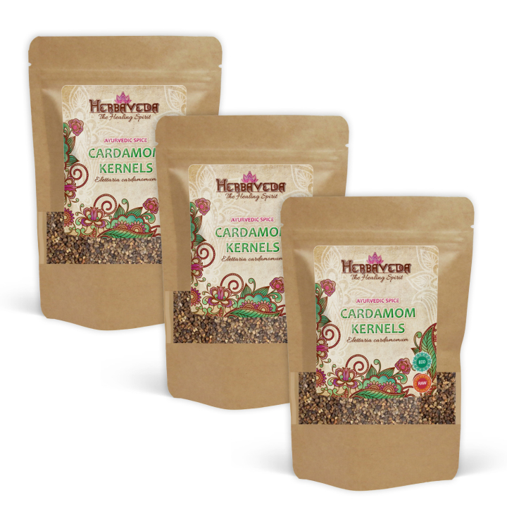 Kardemommekerner ØKO 50g x 3 pakker i gruppen Råvarer & Drikke / Spisekammer / Krydderier & Salt hos Rawfoodshop Scandinavia AB (KRY29-SET3)