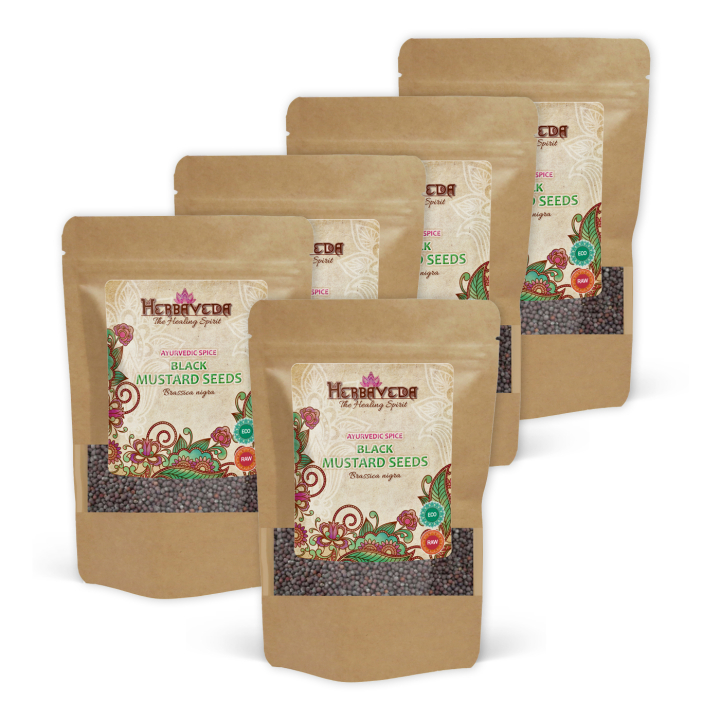 Sennepsfrø Sorte ØKO 50g x 5 pakker i gruppen Råvarer & Drikke / Spisekammer / Krydderier & Salt hos Rawfoodshop Scandinavia AB (KRY48-SET5)