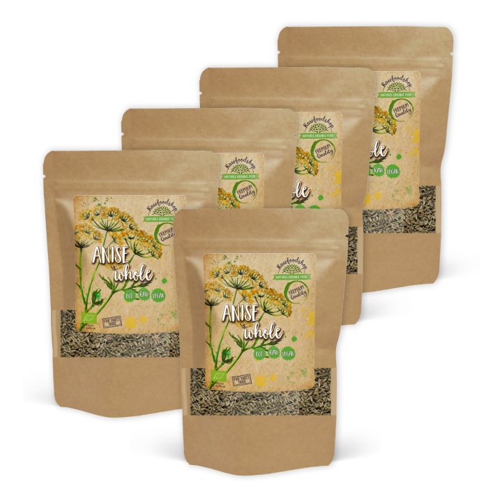 Anis Frø Hele ØKO 50g x 5 pakker i gruppen Råvarer & Drikke / Spisekammer / Krydderier & Salt hos Rawfoodshop Scandinavia AB (KRY92-SET5)