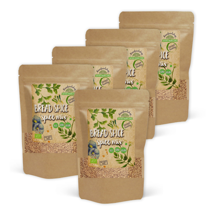 Brødkrydderi ØKO 50g x 5 pakker i gruppen Råvarer & Drikke / Spisekammer / Krydderier & Salt hos Rawfoodshop Scandinavia AB (KRY93-SET5)