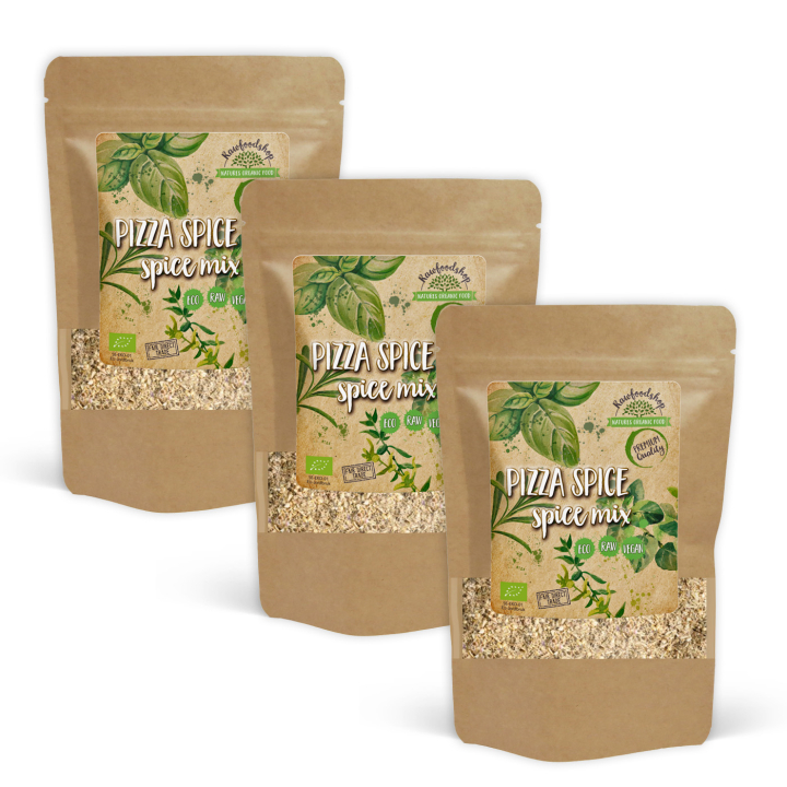 Pizzakrydderi ØKO 50g x 3 pakker i gruppen Råvarer & Drikke / Spisekammer / Krydderier & Salt hos Rawfoodshop Scandinavia AB (KRY99-SET3)