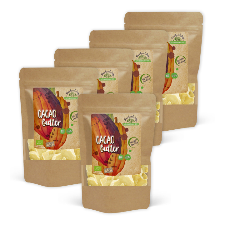 Kakaossmør ØKO 250g x 5 pakker i gruppen Råvarer & Drikke / Bagning / Kakaoprodukter hos Rawfoodshop Scandinavia AB (KSM1-SET5)