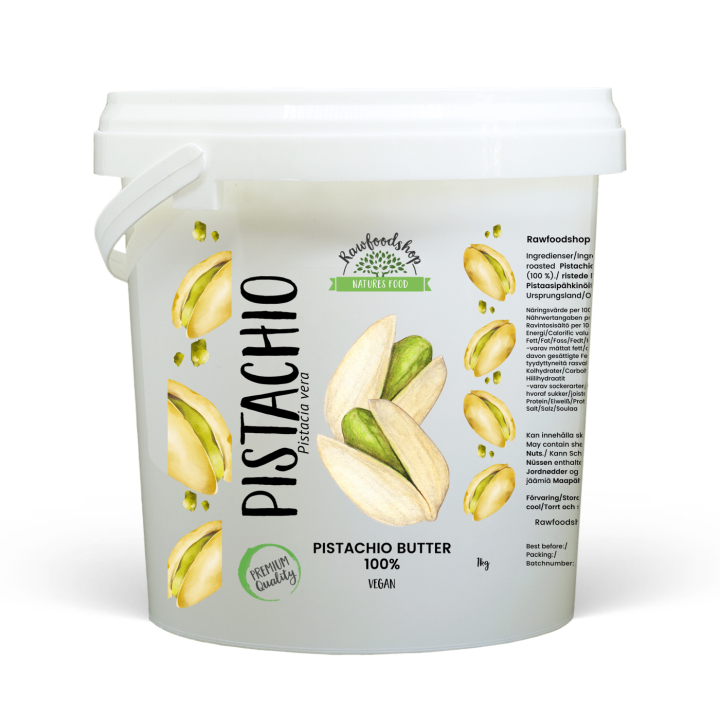 Pistaciesmør 1kg i gruppen Råvarer & Drikke / Slik & Chokolade / Dubai-chokolade hos Rawfoodshop Scandinavia AB (L00220BGP-1)