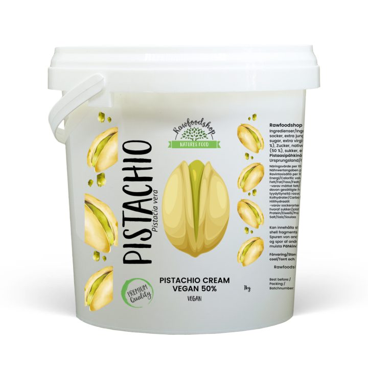 Pistaciecreme Vegansk 50% 1kg i gruppen Råvarer & Drikke / Nødder / Nøddesmør hos Rawfoodshop Scandinavia AB (L00220CPO-1)
