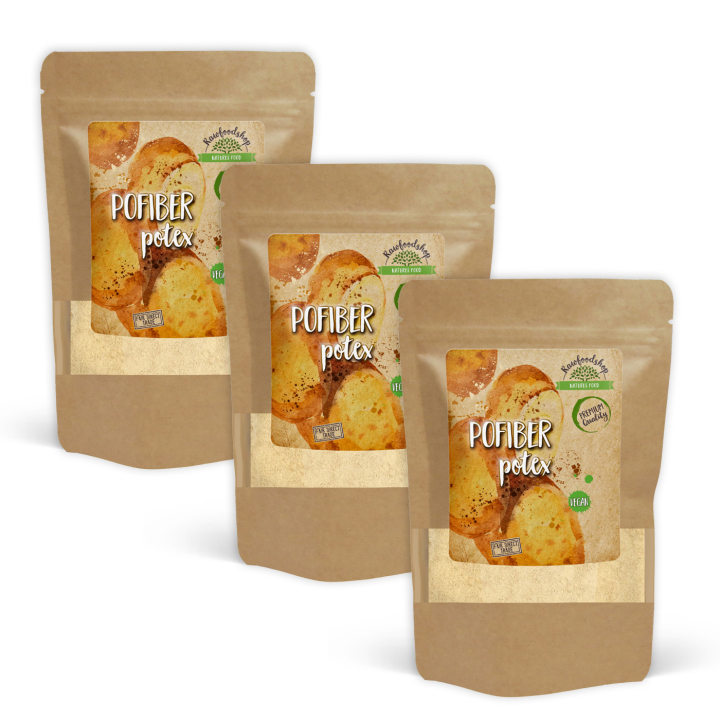 Pofiber Potex 300g x 3 pakker i gruppen Råvarer & Drikke / Bagning / Mel hos Rawfoodshop Scandinavia AB (LBAK500054E-SET3)