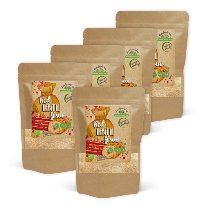 Linsemel Rødt ØKO 500g x 5 pakker i gruppen Råvarer & Drikke / Bagning / Mel hos Rawfoodshop Scandinavia AB (LINSMJOLROTT01-SET5)