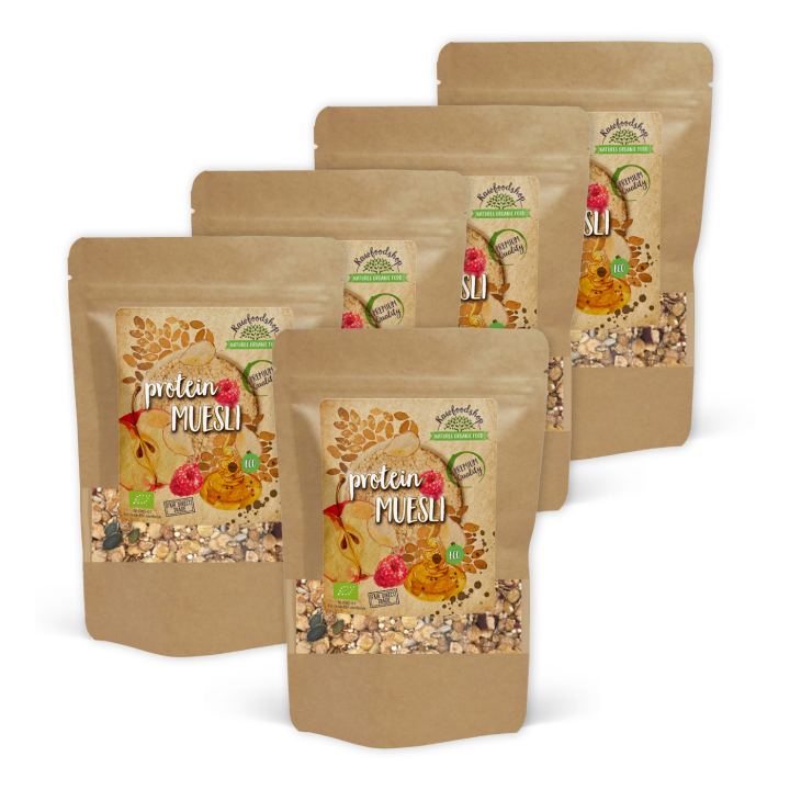 Proteinmysli ØKO 400g x 5 pakker i gruppen Råvarer & Drikke / Spisekammer / Granola & Grød hos Rawfoodshop Scandinavia AB (LOWCARB1-SET5)