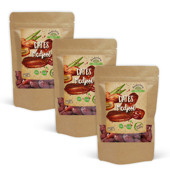 Medjool Dadler 1kg x 3 pakker i gruppen Råvarer & Drikke / Frugt & Frugtpulver / Dadler hos Rawfoodshop Scandinavia AB (MEDJOOLVILD1-SET3)