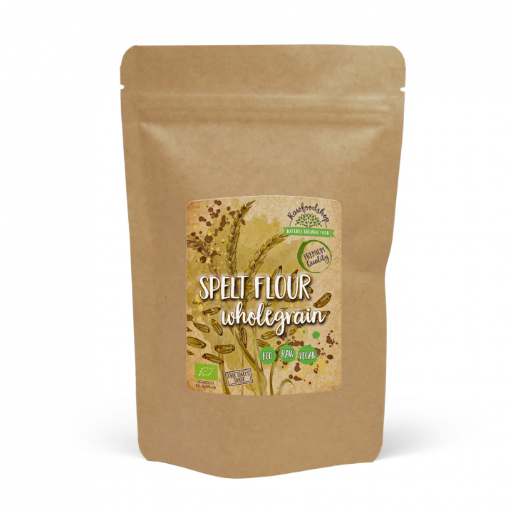 Speltmel Fuldkorn ØKO 500g i gruppen Råvarer & Drikke / Bagning / Mel hos Rawfoodshop Scandinavia AB (MJO1)