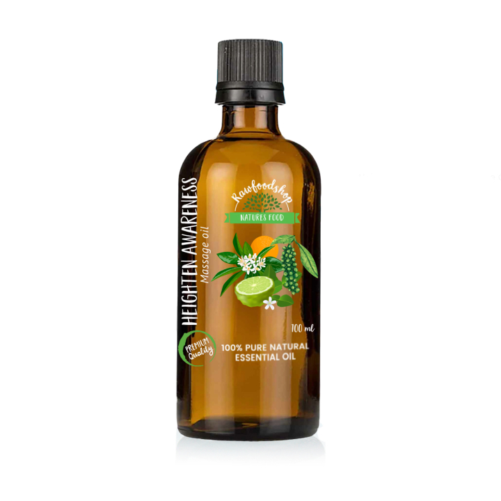 Heighten Awareness Massage Oil 100ml i gruppen Kropspleje / DIY Råvarer / Æteriske olier hos Rawfoodshop Scandinavia AB (MOLUL-10)