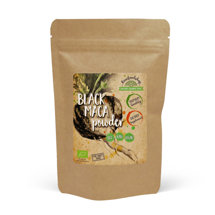 Maca Pulver Sort ØKO 100g i gruppen Kosttilskud / Urter & Planter / Maca & Ginseng hos Rawfoodshop Scandinavia AB (MPS10)