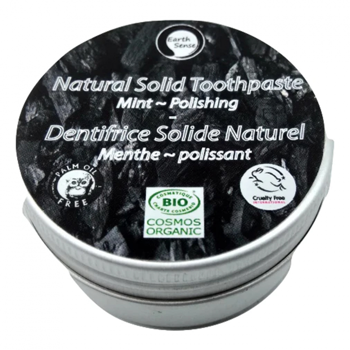 Natural Solid Toothpaste - Polishing 40g i gruppen Kropspleje / Færdigvarer / Tandpleje hos Rawfoodshop Scandinavia AB (NST02)