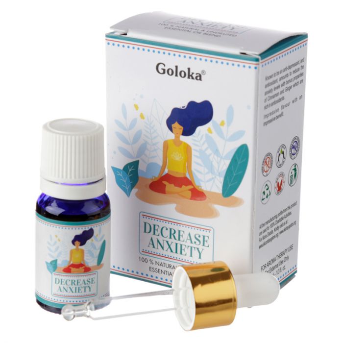 Goloka Blend æterisk olie Reducer angst 10ml i gruppen Hjem & Sjæl / Ritual & Ceremoni / Røgelse, Lys og Dufte hos Rawfoodshop Scandinavia AB (OILB02)