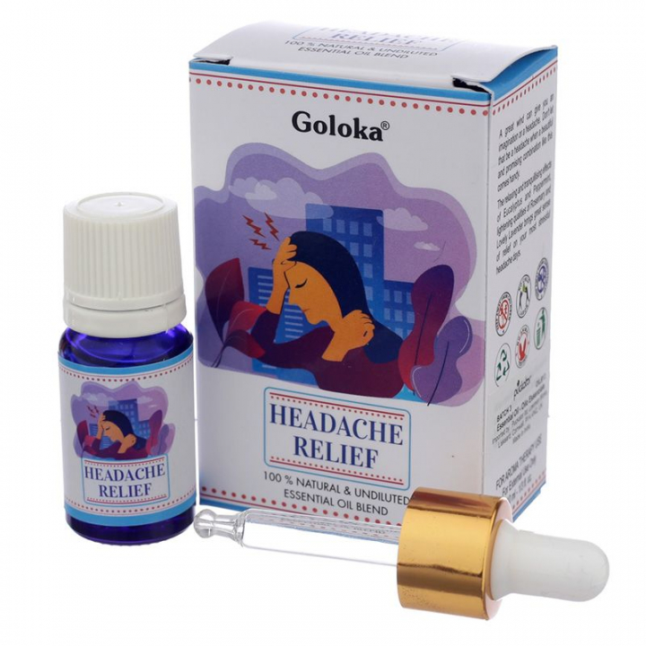 Goloka Blend Essential Oil Hovedpinelindring 10ml i gruppen Home & Soul / Ritual & Cermoni / Røgelse, Lys og Dufte hos Rawfoodshop Scandinavia AB (OILB13)