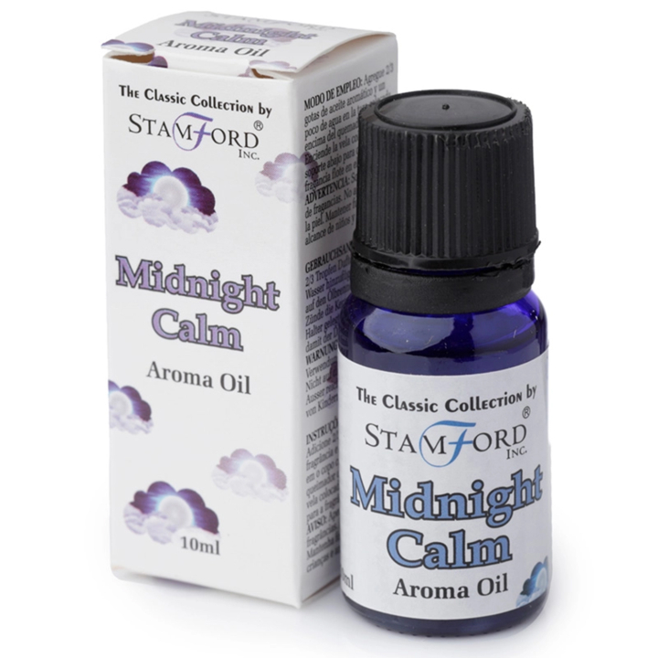 Aromaolie Midnight Calm 10ml i gruppen Hjem & Sjæl / Ritual & Ceremoni / Røgelse, Lys og Dufte hos Rawfoodshop Scandinavia AB (OILG28)