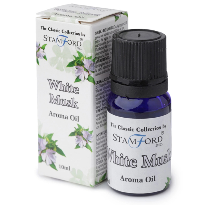 Aromaolie Hvid Musk 10ml i gruppen Hjem & Sjæl / Ritual & Ceremoni / Røgelse, Lys og Dufte hos Rawfoodshop Scandinavia AB (OILG34)