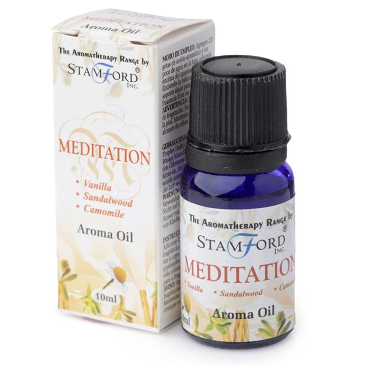 Aromaolie Meditation 10ml i gruppen Hjem & Sjæl / Ritual & Ceremoni / Røgelse, Lys og Dufte hos Rawfoodshop Scandinavia AB (OILG36)