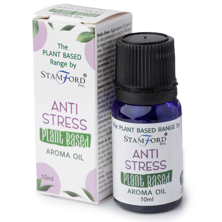 Aromaolie Plantebaseret Anti Stress 10ml i gruppen Hjem & Sjæl / Ritual & Ceremoni / Røgelse, Lys og Dufte hos Rawfoodshop Scandinavia AB (OILG59)