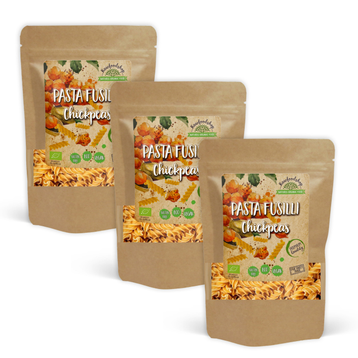 Pasta Fusilli Kikærter ØKO 250g x 3 pakker i gruppen Råvarer & Drikke / Spisekammer / Pasta & Nudler hos Rawfoodshop Scandinavia AB (P22268-SET3)