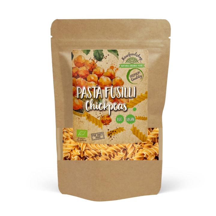 Pasta Fusilli Kikærter ØKO 250g i gruppen Råvarer & Drikke / Spisekammer / Pasta & Nudler hos Rawfoodshop Scandinavia AB (P22268)