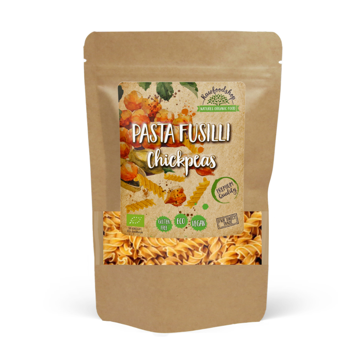 Pasta Fusilli Kikærter ØKO 250g i gruppen Råvarer & Drikke / Spisekammer / Pasta & Nudler hos Rawfoodshop Scandinavia AB (P22268)