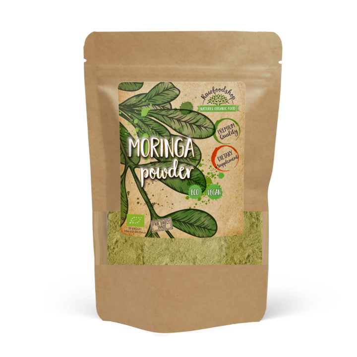 Moringa Pulver ØKO 125g i gruppen Helse / Urter, alger & svampe / Greenfood hos Rawfoodshop Scandinavia AB (RAW00120013)