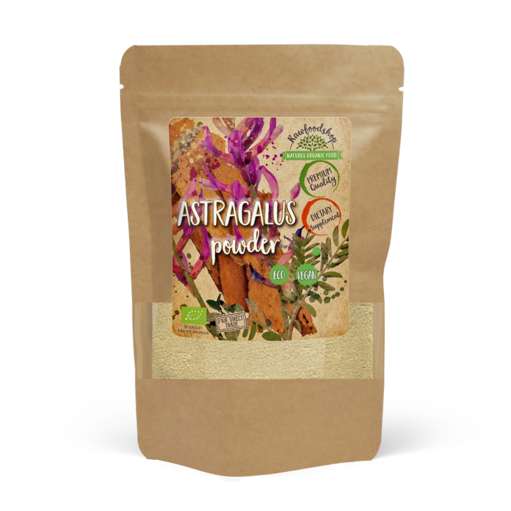 Astragalus Pulver ØKO 125g i gruppen Helse / Urter, alger & svampe / Urter hos Rawfoodshop Scandinavia AB (RAW00200)