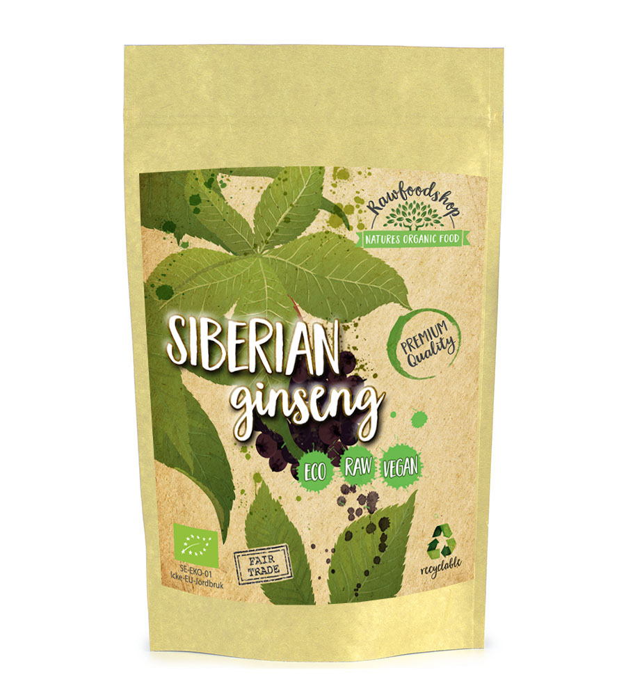 Siberian Ginseng Pulver ØKO 100g i gruppen Naturlige kosttilskud / Superfood / Maca & Ginseng hos Rawfoodshop Scandinavia AB (RAW00211)