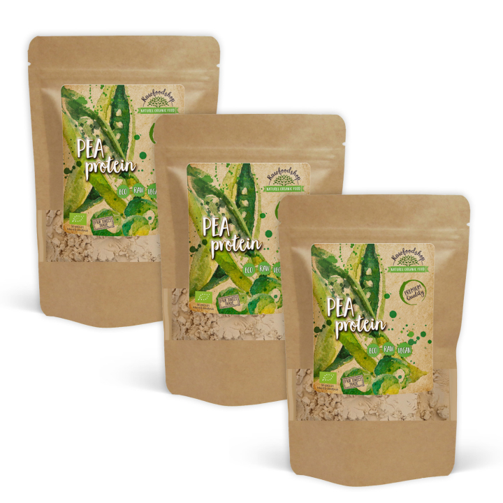 Ærteprotein ØKO 500g x 3 pakker i gruppen Råvarer & Drikke / Helsekost / Proteinpulver hos Rawfoodshop Scandinavia AB (RAW00218-SET3)