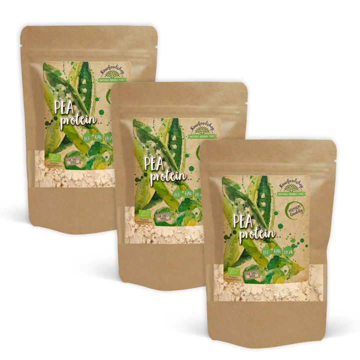 Ærteprotein ØKO 1kg x 3 pakker i gruppen Råvarer & Drikke / Helsekost / Proteinpulver hos Rawfoodshop Scandinavia AB (RAW0021811-SET3)