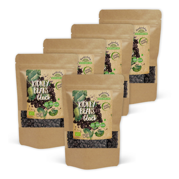 Bønner Sorte ØKO 500g x 5 pakker i gruppen Råvarer & Drikke / Spisekammer / Bælgfrugter hos Rawfoodshop Scandinavia AB (RAW0028-SET5)