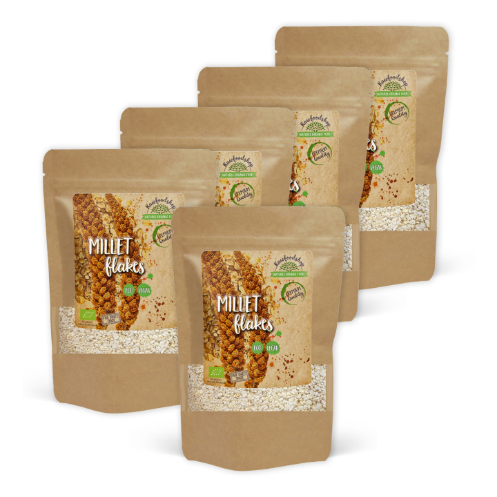Hirseflakes ØKO 1kg x 5 pakker i gruppen Råvarer & Drikke / Bagning / Gryn & Flager hos Rawfoodshop Scandinavia AB (RAW006644001-SET5)
