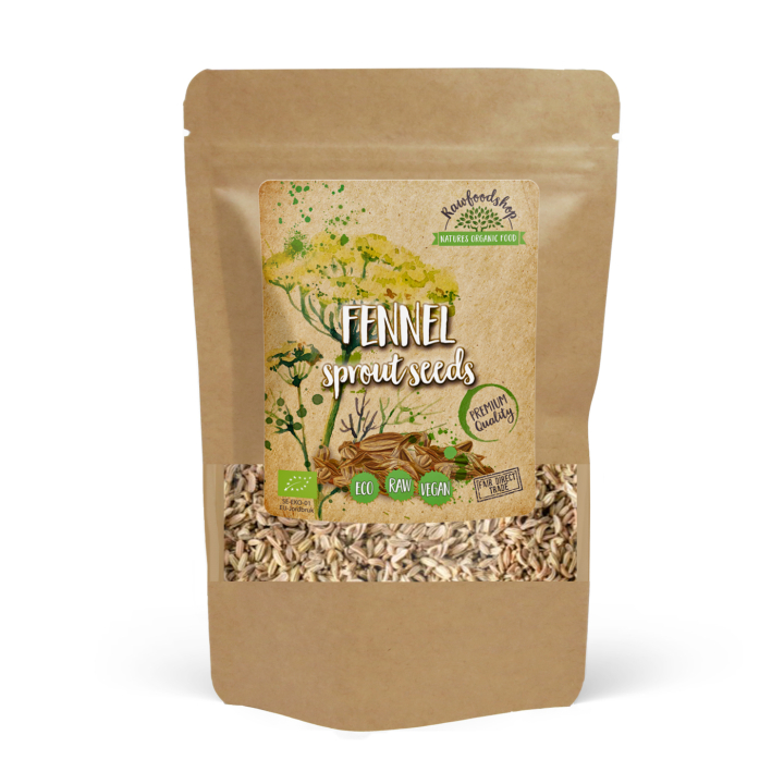 Spirefrø Fennikel ØKO 50g i gruppen Råvarer & Drikke / Helsekost / Spirefrø hos Rawfoodshop Scandinavia AB (RAW006743)