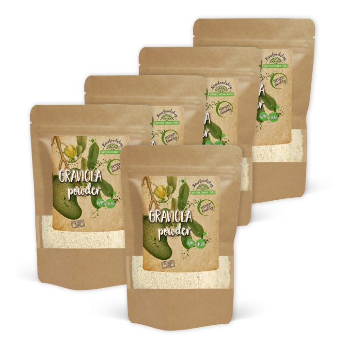 Graviola Pulver 125g x 5 pakker i gruppen Råvarer & Drikke / Frugt & Frugtpulver / Frugtpulver hos Rawfoodshop Scandinavia AB (RAW053-SET5)