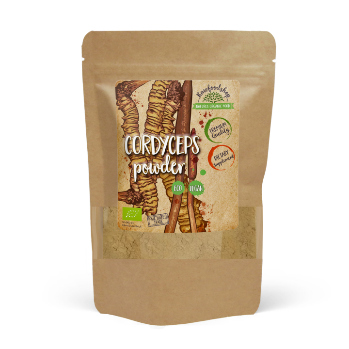 Cordyceps Pulver ØKO 125g i gruppen Helse / Urter, alger & svampe / Svampepulver hos Rawfoodshop Scandinavia AB (RAW087)