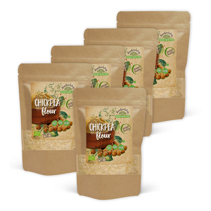 Kikærtemel ØKO 500g x 5 pakker i gruppen Råvarer & Drikke / Bagning / Mel hos Rawfoodshop Scandinavia AB (RAW097709-SET5)