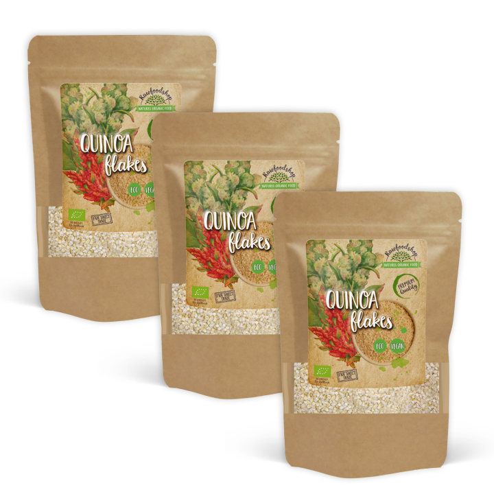 Quinoaflakes ØKO 500g x 3 pakker i gruppen Råvarer & Drikke / Bagning / Gryn & Flager hos Rawfoodshop Scandinavia AB (RAW7874325-SET3)