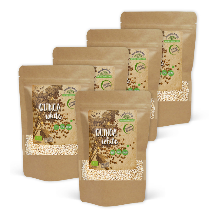 Quinoa Hvid ØKO 500g x 5 pakker i gruppen Råvarer & Drikke / Helsekost / Frø hos Rawfoodshop Scandinavia AB (RAW8397-SET5)
