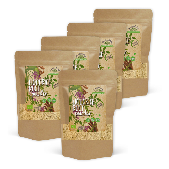 Lakridsrodspulver ØKO 125g x 5 pakker i gruppen Råvarer & Drikke / Bagning / Flere bageingredienser hos Rawfoodshop Scandinavia AB (RAW9196EKO-SET5)