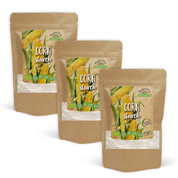 Majsstivelse ØKO 1kg x 3 pakker i gruppen Råvarer & Drikke / Bagning / Mel hos Rawfoodshop Scandinavia AB (RAW936211-SET3)