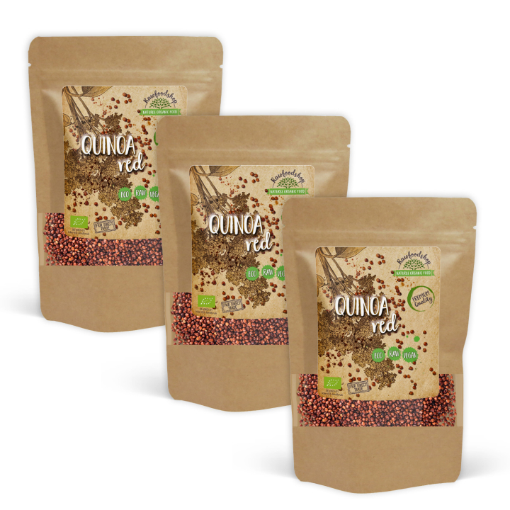 Quinoa Rød ØKO 500g x 3 pakker i gruppen Råvarer & Drikke / Helsekost / Frø hos Rawfoodshop Scandinavia AB (RAW9878798-SET3)