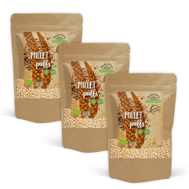 Puffet Hirse ØKO 200g x 3 pakker i gruppen Råvarer & Drikke / Bagning / Gryn & Flager hos Rawfoodshop Scandinavia AB (RAW98890907-SET3)
