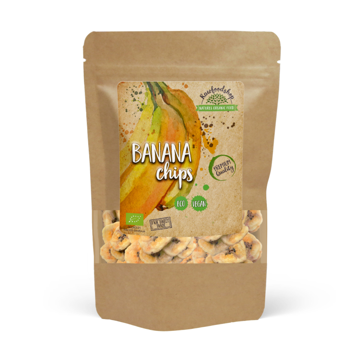 Bananchips ØKO 100g i gruppen Råvarer & Drikke / Frugt & Frugtpulver / Banan hos Rawfoodshop Scandinavia AB (RAWBANA100)