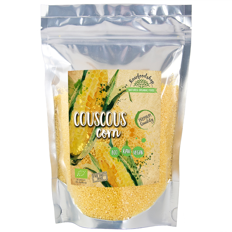 Couscous Majs ØKO 500g i gruppen Råvarer & Drikke / Spisekammer / Ris & Korn hos Rawfoodshop Scandinavia AB (RAWCOU001)