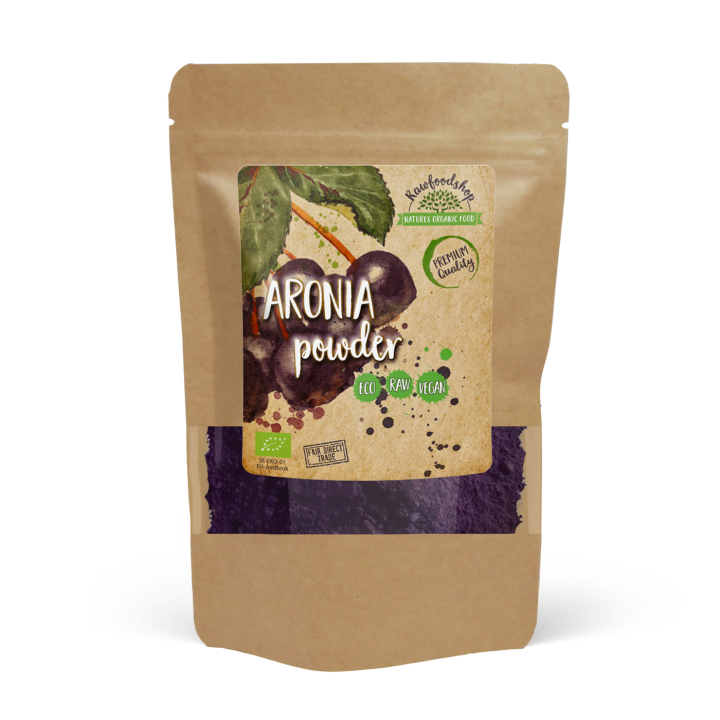 Aronia Pulver ØKO 125g i gruppen Råvarer & Drikke / Frugt & Frugtpulver / Frugtpulver hos Rawfoodshop Scandinavia AB (RAWFRUP007)