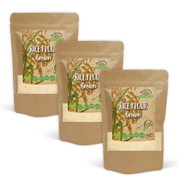 Rismel Brunt ØKO 1kg x 3 pakker i gruppen Råvarer & Drikke / Bagning / Mel hos Rawfoodshop Scandinavia AB (RAWMJO0012-SET3)