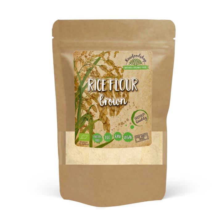 Rismel Brunt ØKO 1kg i gruppen Råvarer & Drikke / Bagning / Mel hos Rawfoodshop Scandinavia AB (RAWMJO0012)