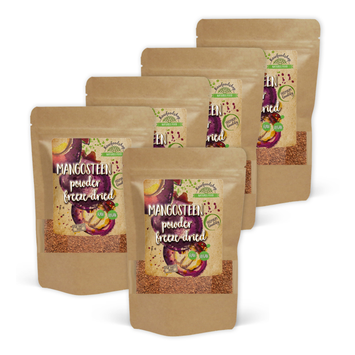 Mangostanpulver ØKO 125g x 5 pakker i gruppen Råvarer & Drikke / Frugt & Frugtpulver / Frugtpulver hos Rawfoodshop Scandinavia AB (RAWPFRUP003-SET5)